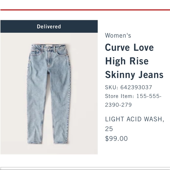 Abercrombie & Fitch Denim - High rise jeans